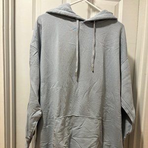 Oversized H&M Light Blue Hoodie